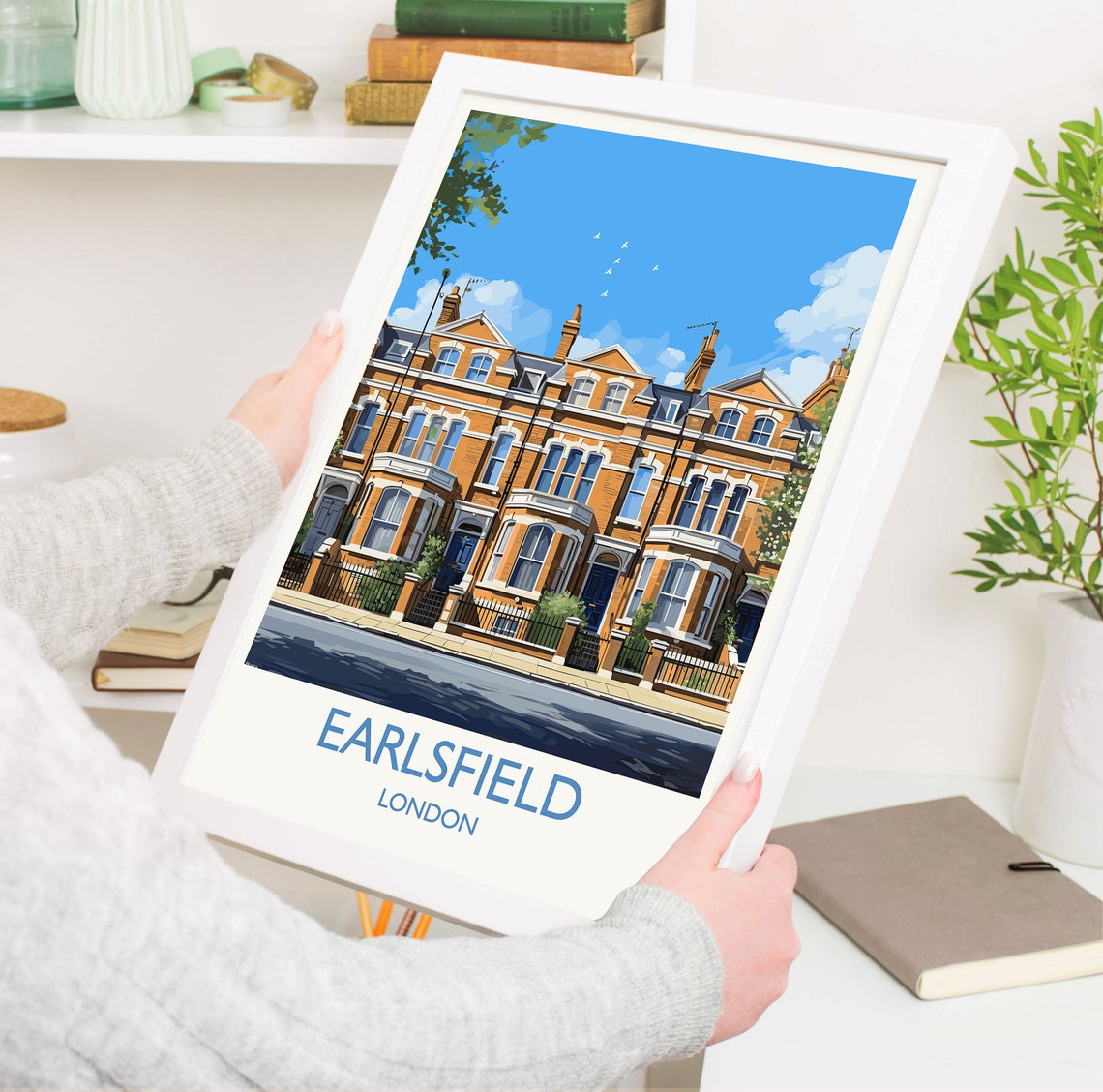 Earlsfield Travel Poster Travel Print Of Earlsfield London Poster Earlsfield Art Gift London Art Lovers Uk Travel Gift - Image 5