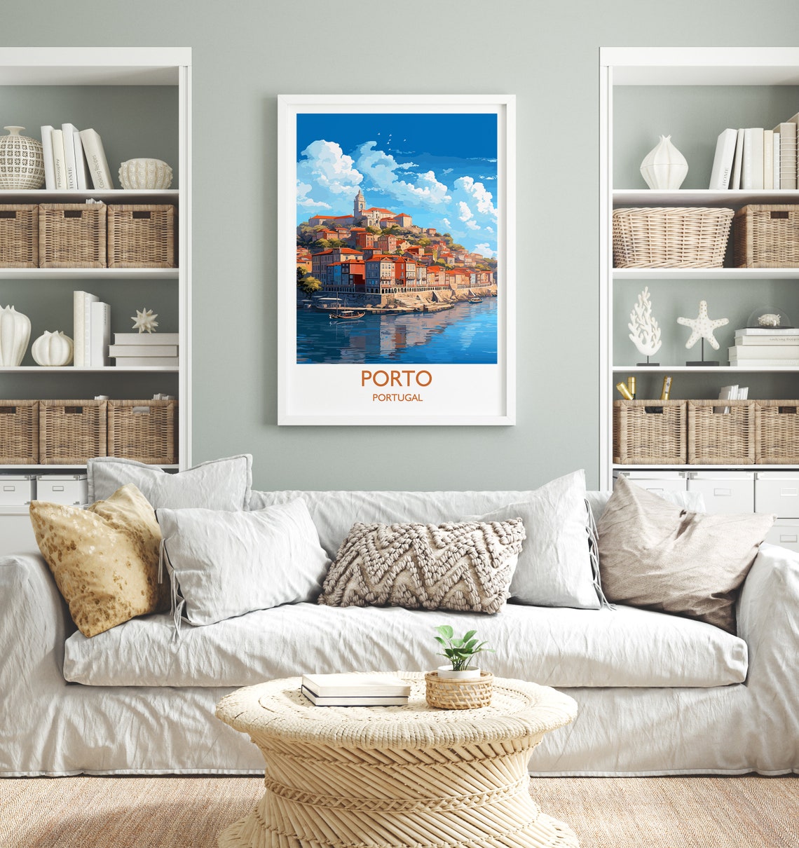 Porto Travel Print Travel Poster Of Porto Portugal Porto Art Gift Wall Art Print - Image 3