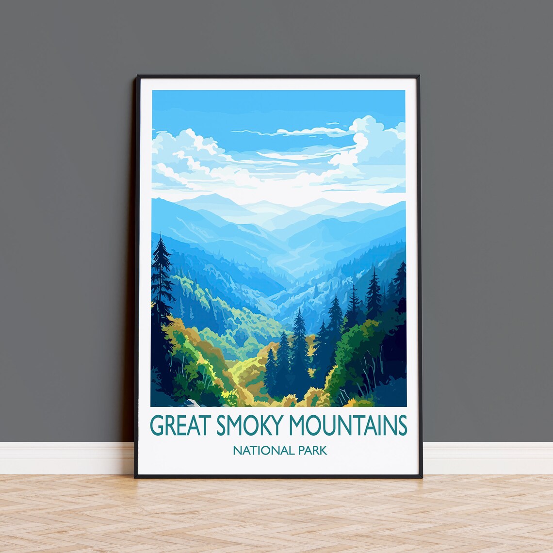 Great Smoky Mountains Travel Gift Travel Poster