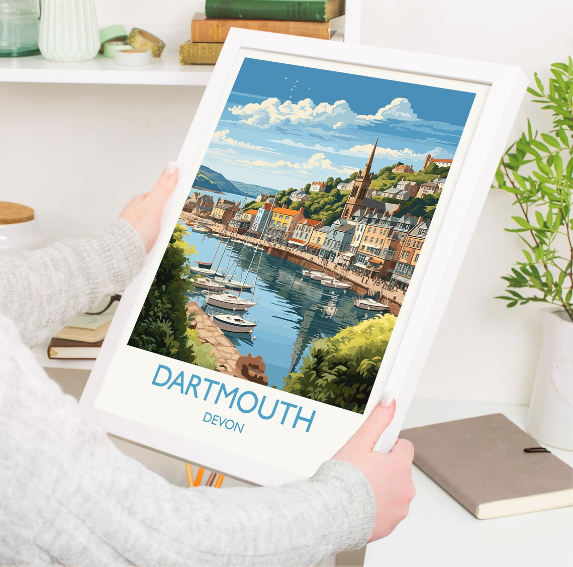 Dartmouth Travel Poster, Devon England Art Print - Image 5