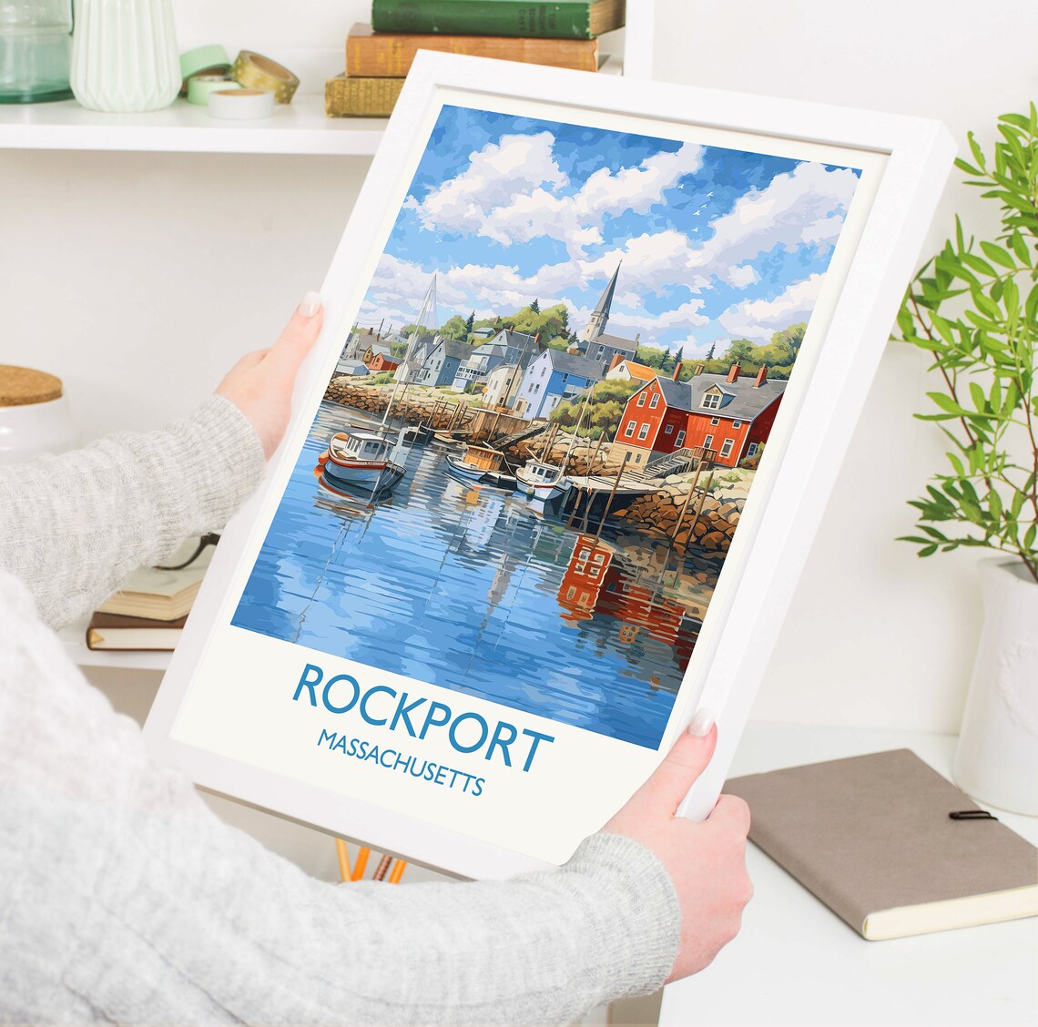 Rockport Massachusetts Travel Poster, Wall Art Print - Image 5