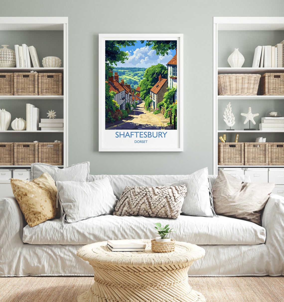 Shaftesbury Travel Poster Wall Art Travel Print Of Shaftesbury England Dorset Coast Art Lovers Gift Shaftesbury Wall Decor - Image 4