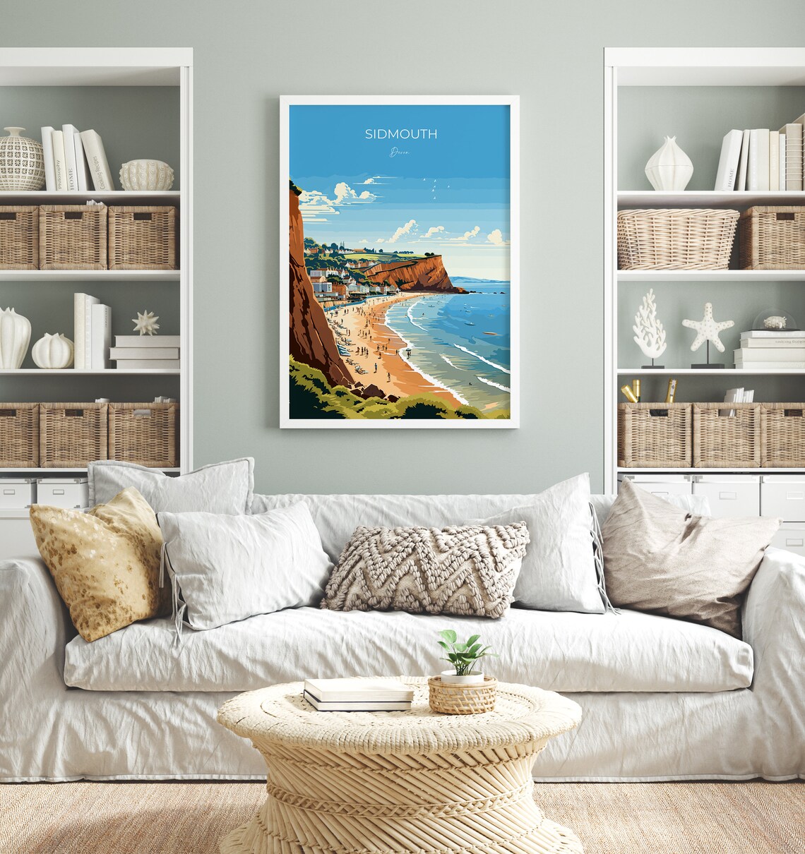 Sidmouth Travel Poster, Devon England Art Print - Image 4
