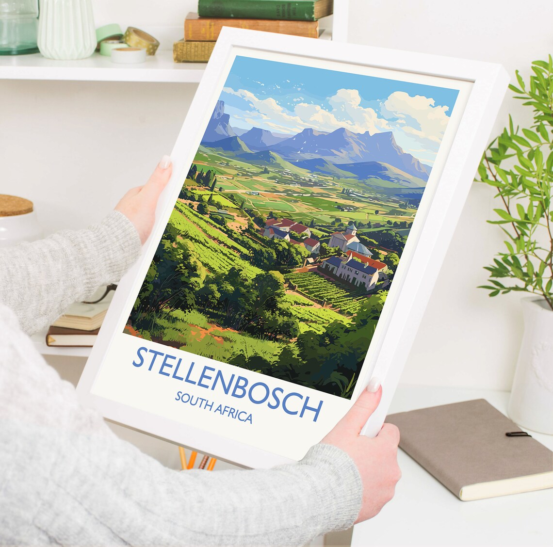 Stellenbosch Travel Poster, South Africa Wine Region - Image 5