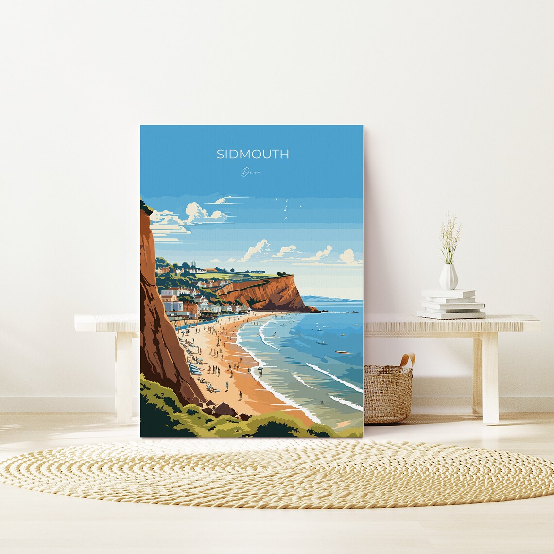 Sidmouth Travel Poster, Devon England Art Print - Image 2