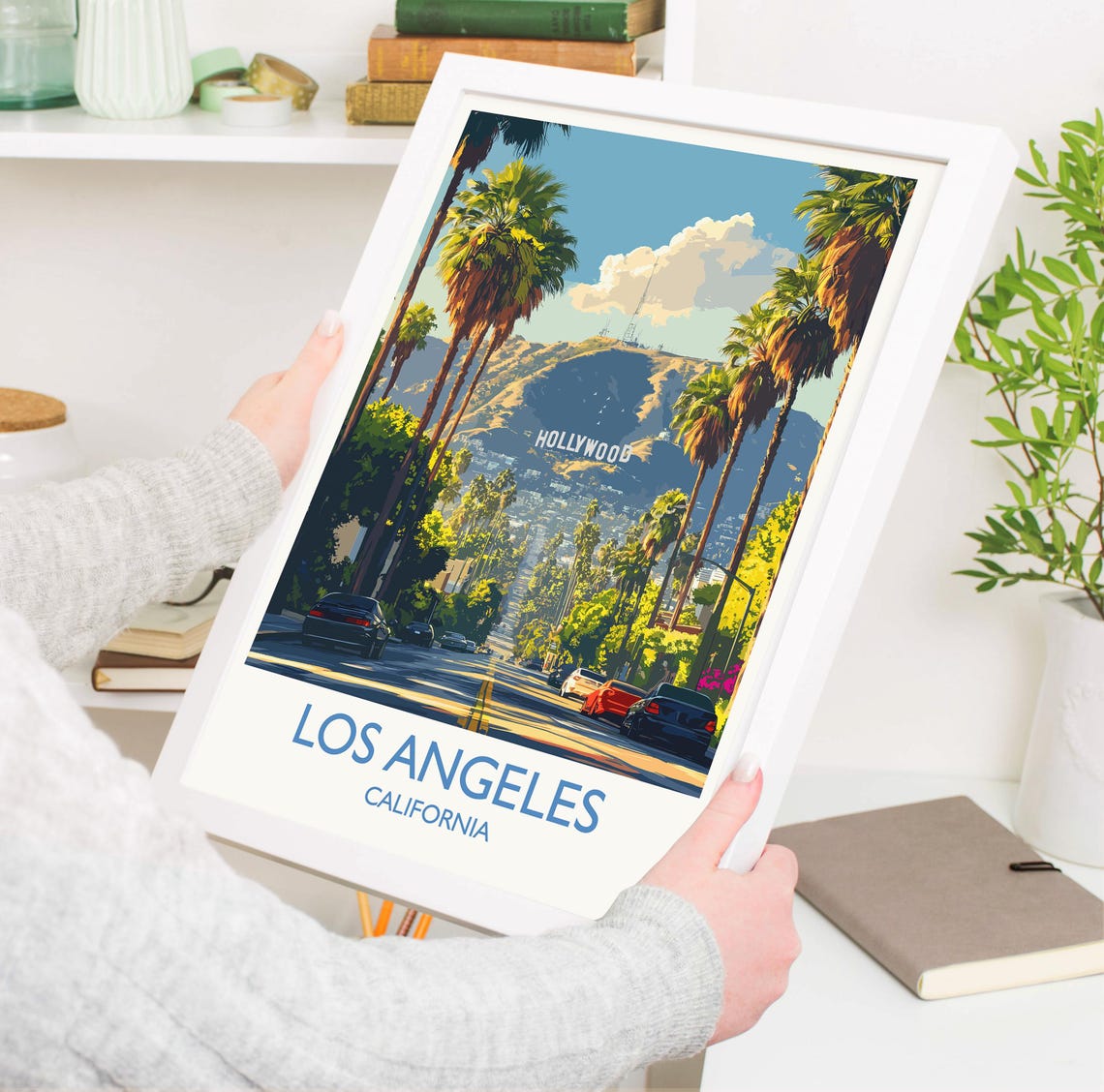 Los Angeles Travel Poster Art Print - Image 3