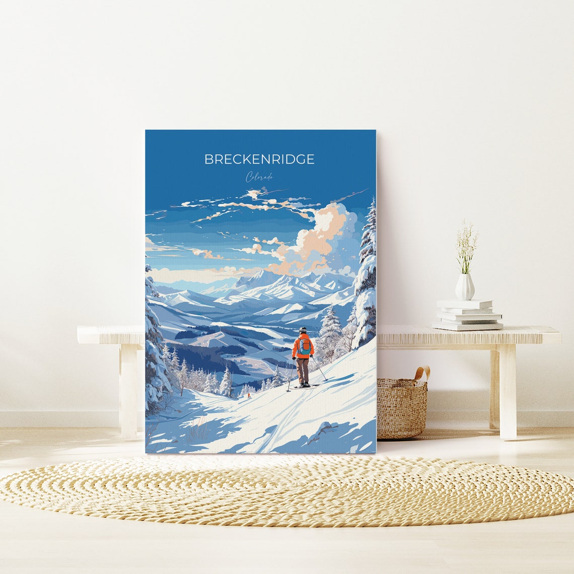 Breckenridge Travel Poster Wall Art Travel Print Of Breckenridge Colorado Usa Breckenridge Art Lovers Gift - Image 3