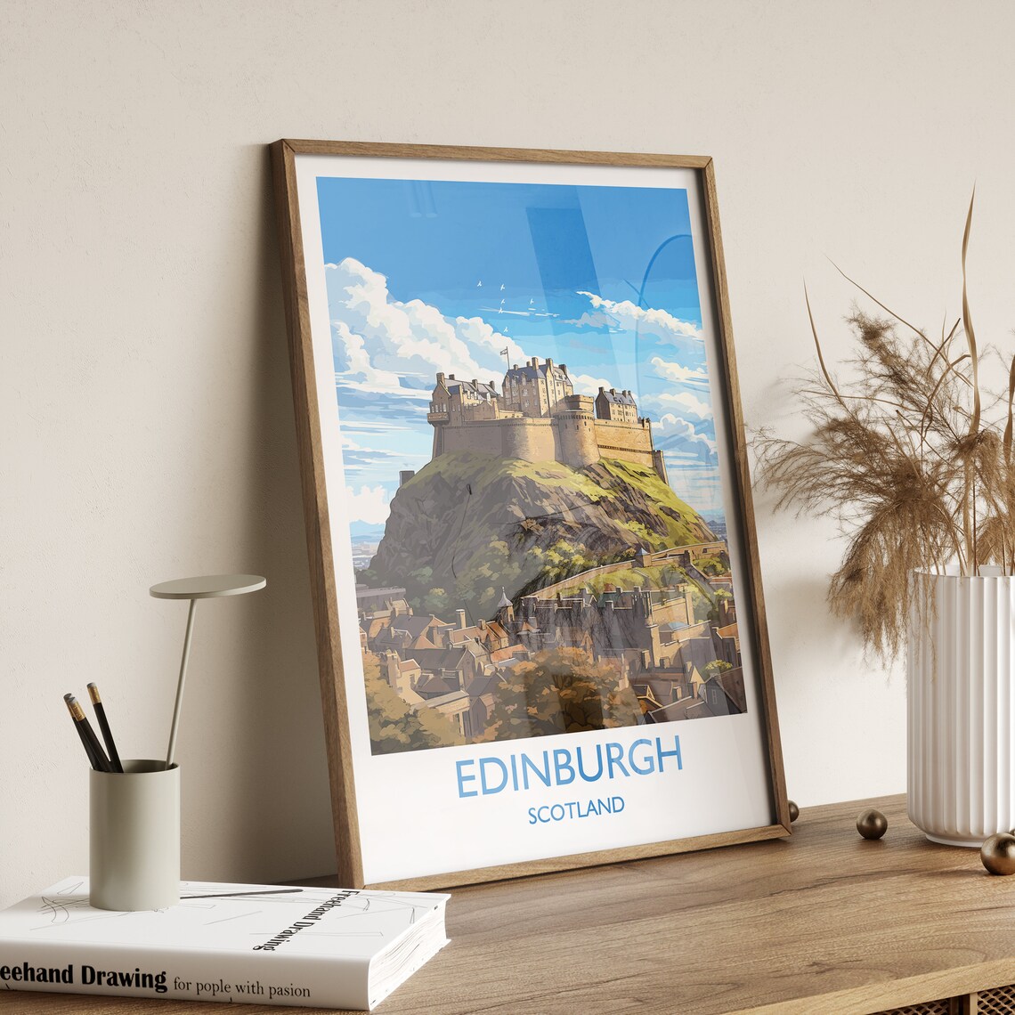 Edinburgh Travel Poster, Scotland Art Print - Image 3