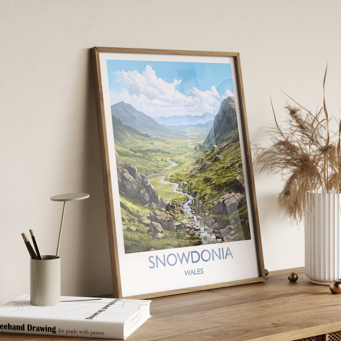 Snowdonia Travel Poster, Wales Travel Art Print - Image 3