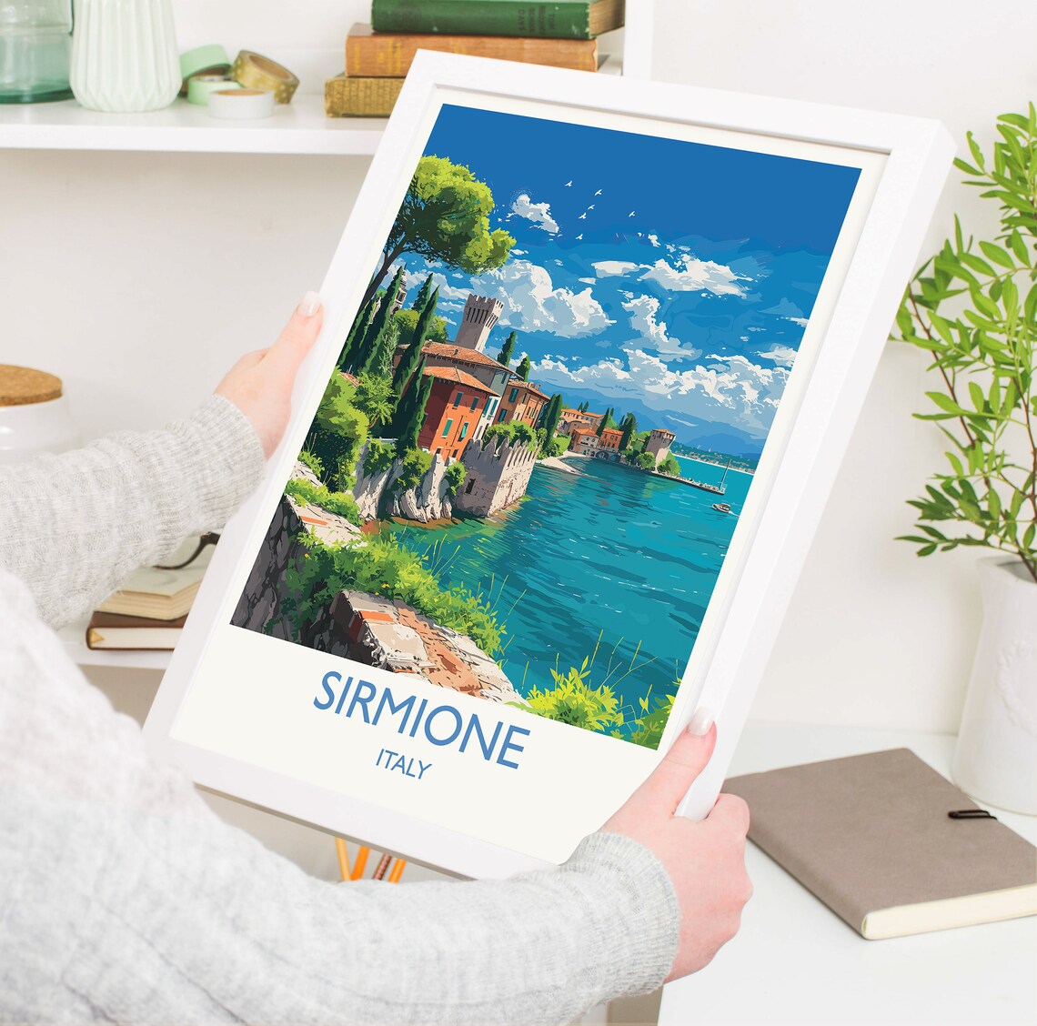 Sirmione Travel Poster, Lake Garda Italy Art Print - Image 5