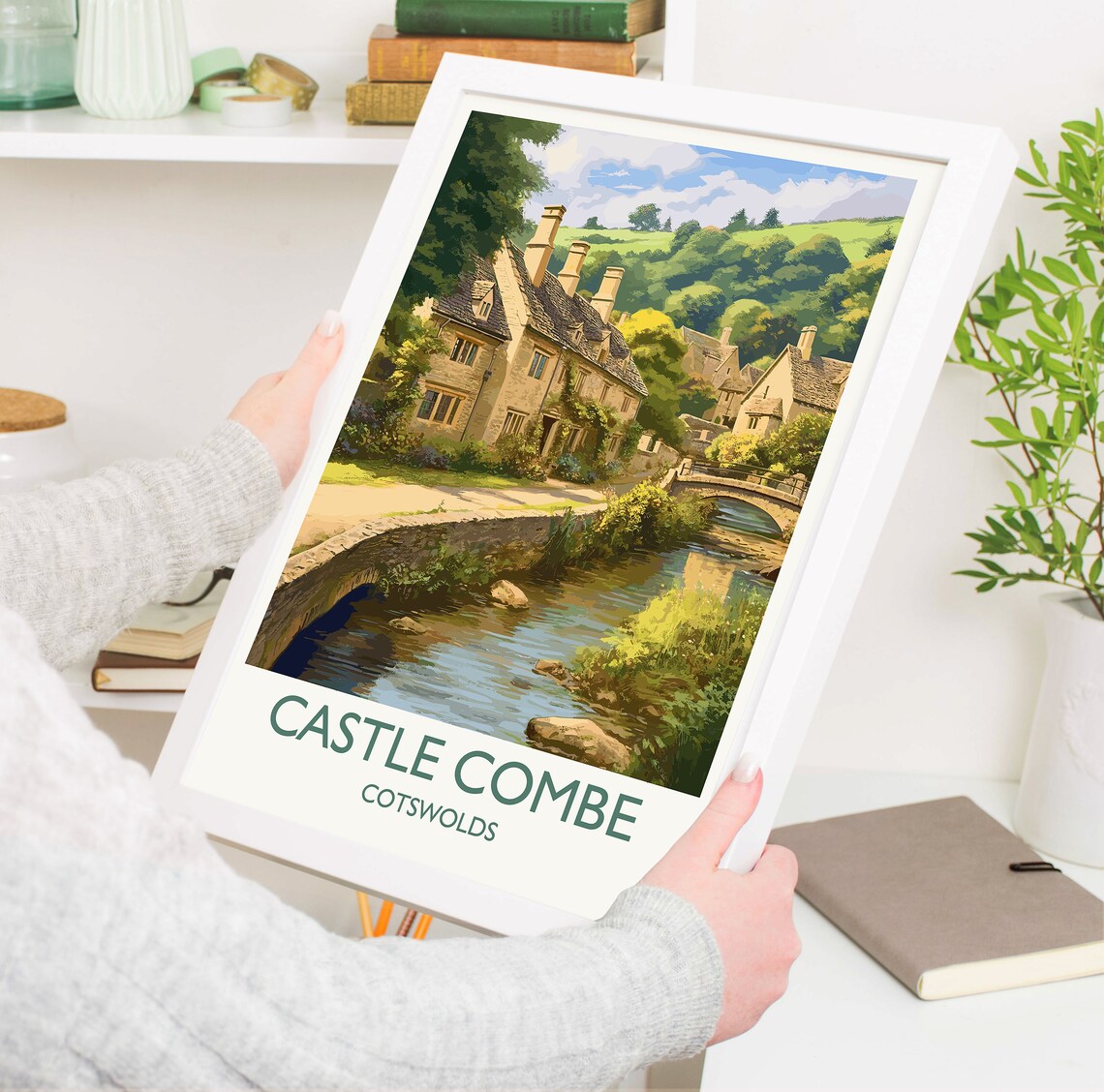 Castle Combe Travel Poster, Cotswolds England - Image 5