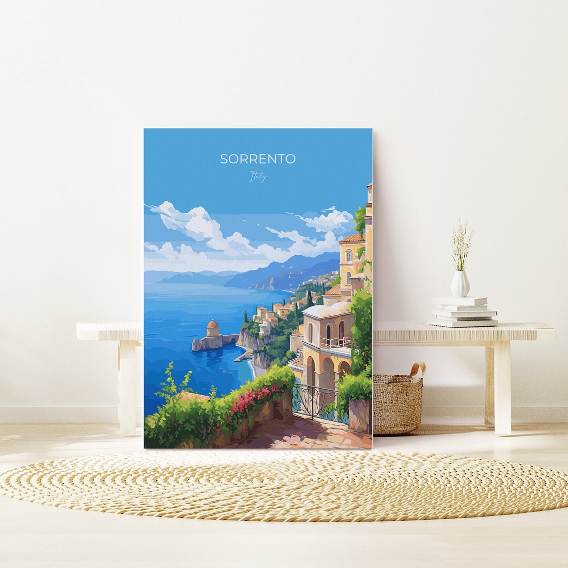 Sorrento Poster Travel Print Of Sorrento Italy Poster Sorrento Gift Amalfi Coast Art Italy Art Travel Gift - Image 3