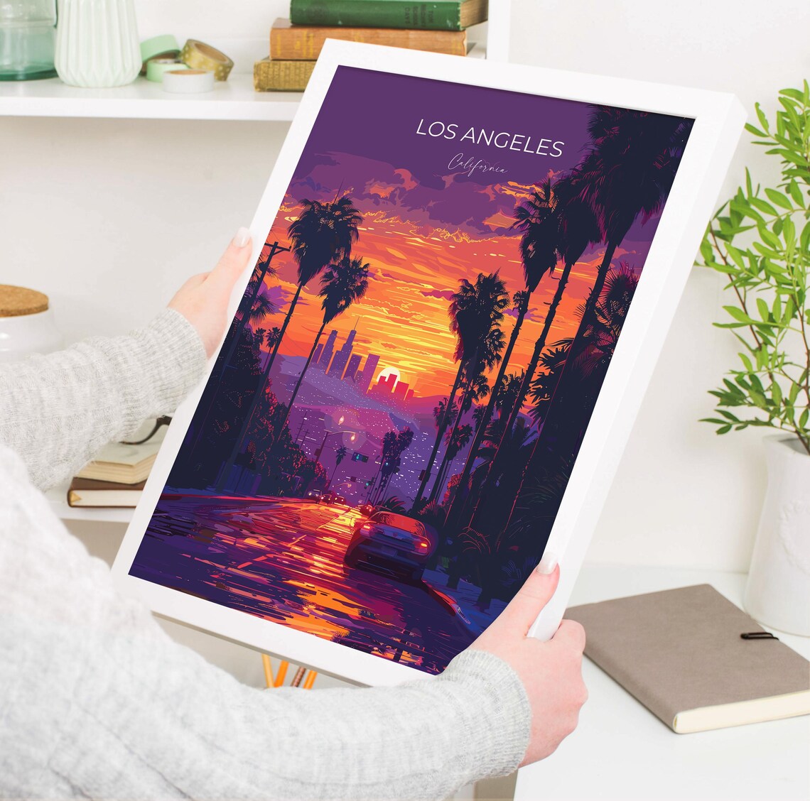 Los Angeles Travel Poster, California Art Print - Image 3