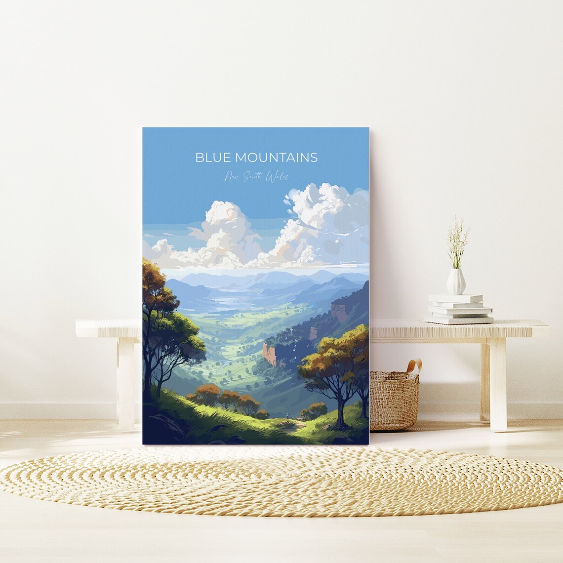 Blue Mountains New South Wales Eucalyptus Valley View Travel Poster - Image 3