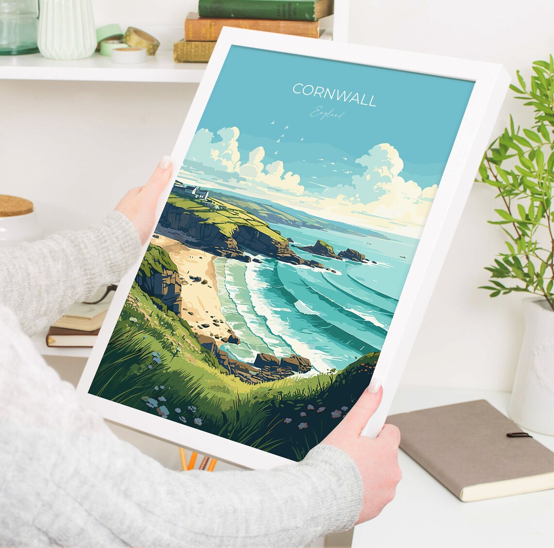 Cornwall Gift Travel Poster - Image 5
