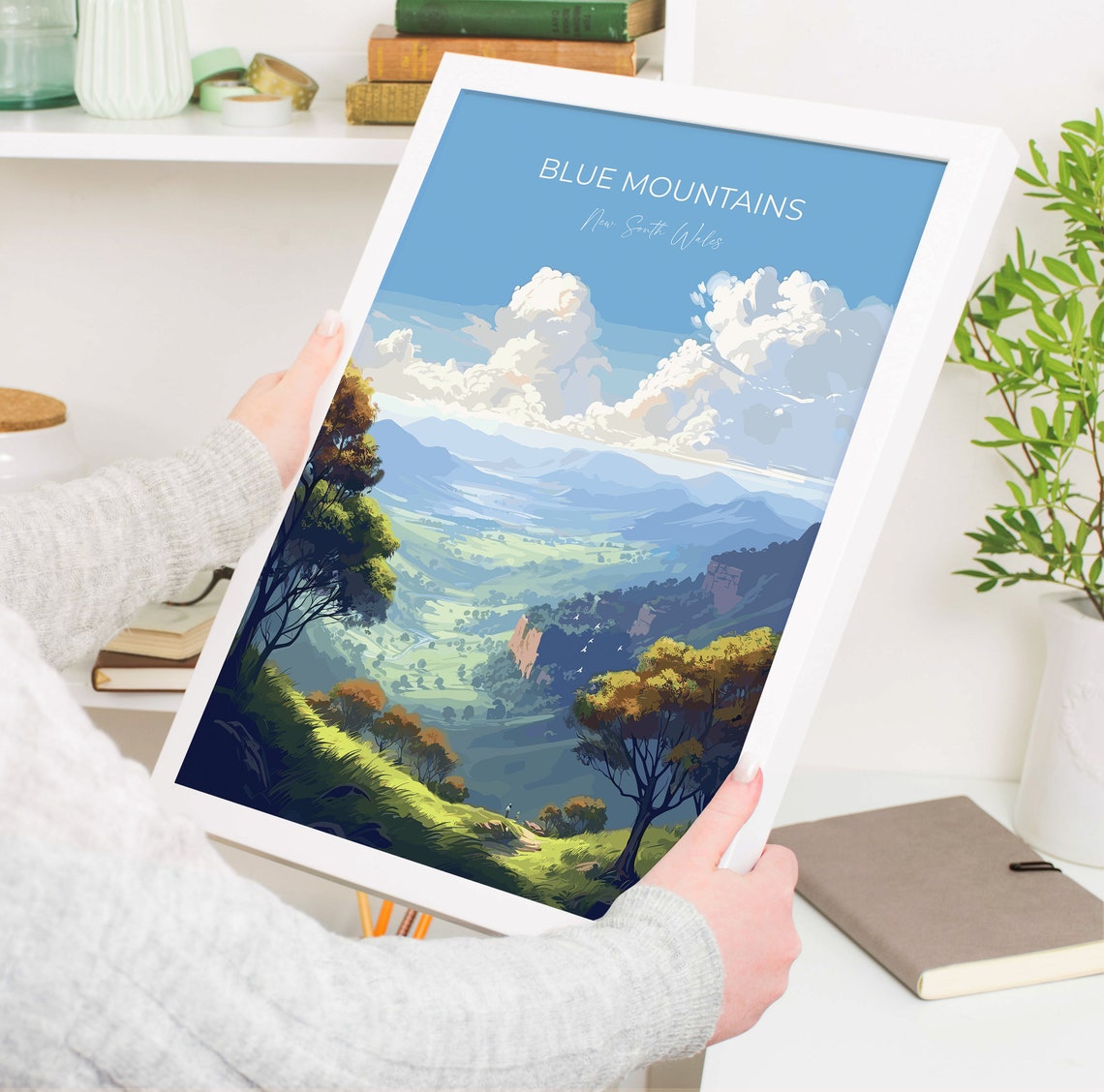 Blue Mountains New South Wales Eucalyptus Valley View Travel Poster - Image 5