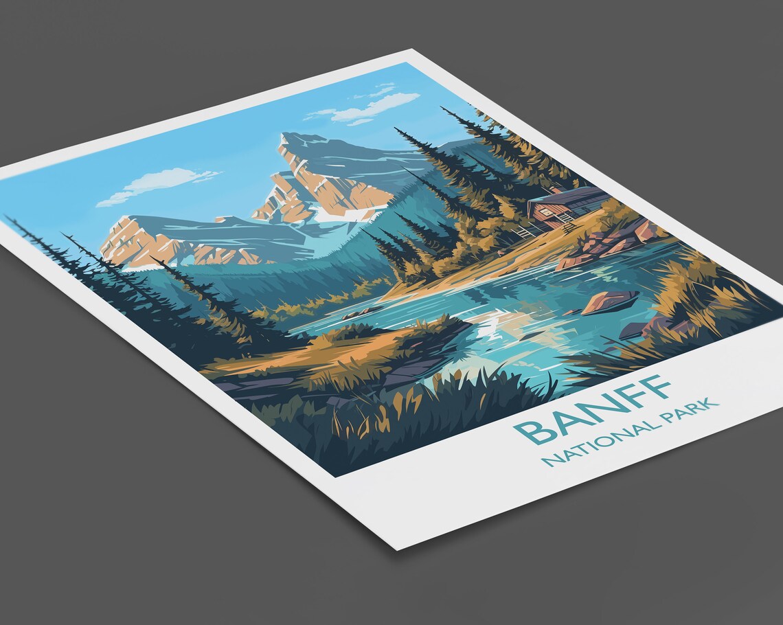 Banff Travel Poster, Banff National Park Canada - Image 2