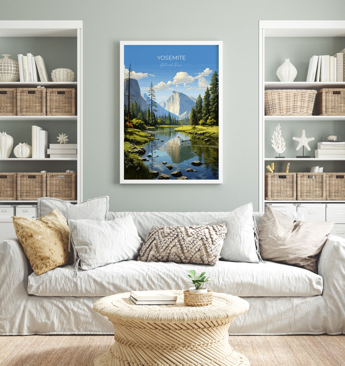 Yosemite National Park El Capitan Valley River Reflection Poster - Image 4