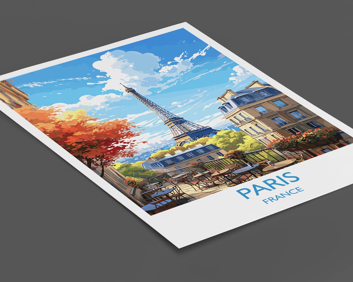 Paris France Travel Gift Poster Print - Image 2