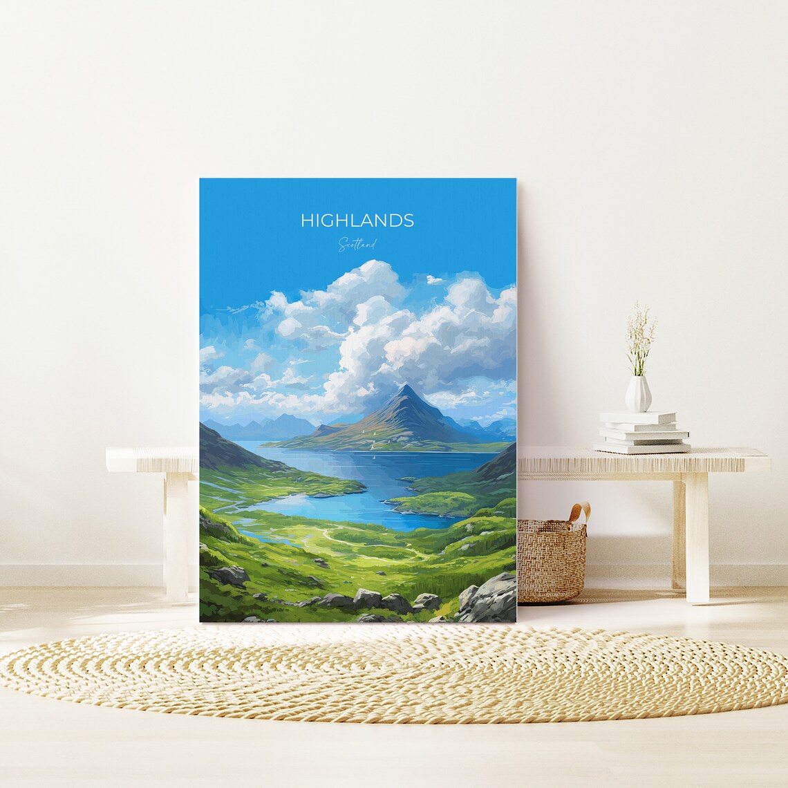 Highlands Travel Poster, Scotland Wall Art Print - Image 3
