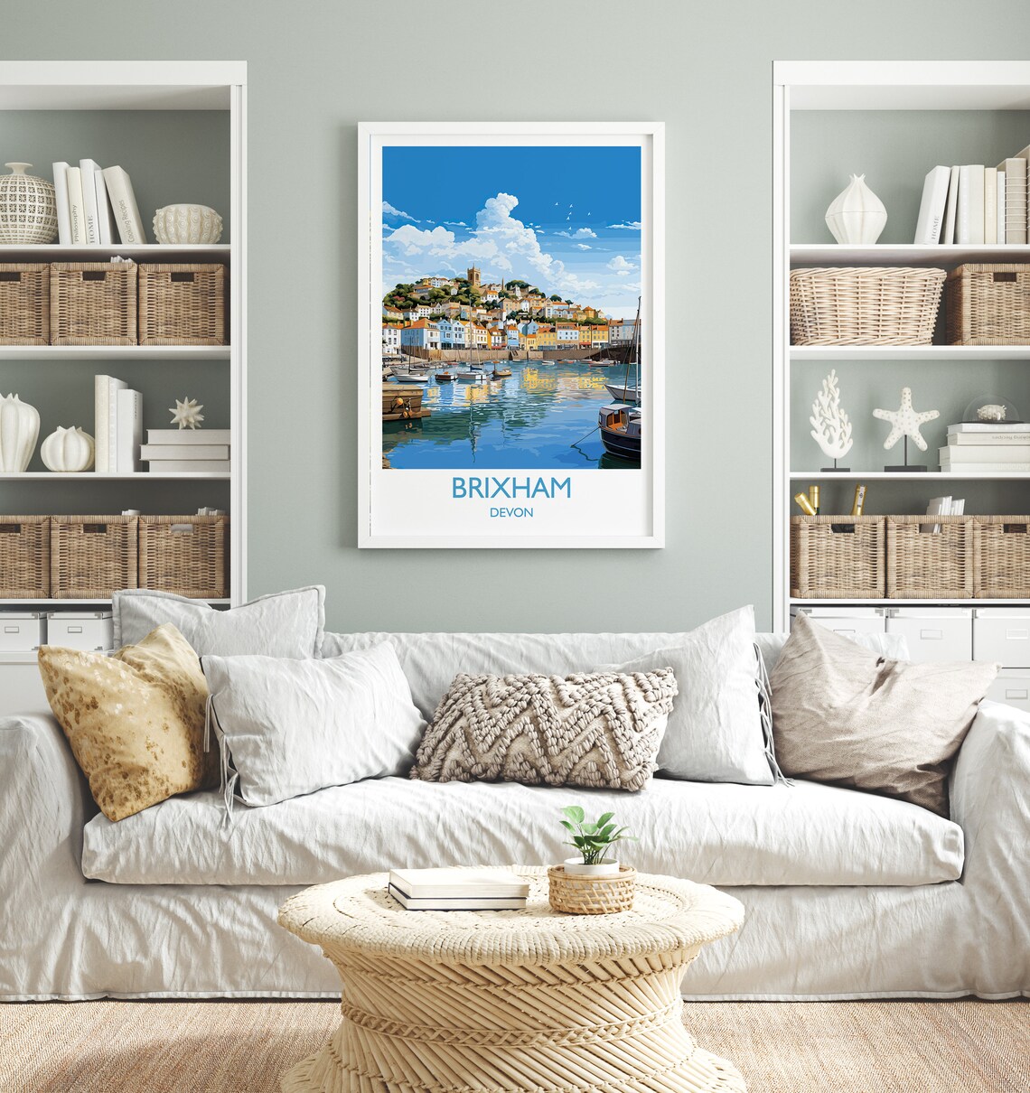 Brixham Travel Poster, England Devon Art Print - Image 4