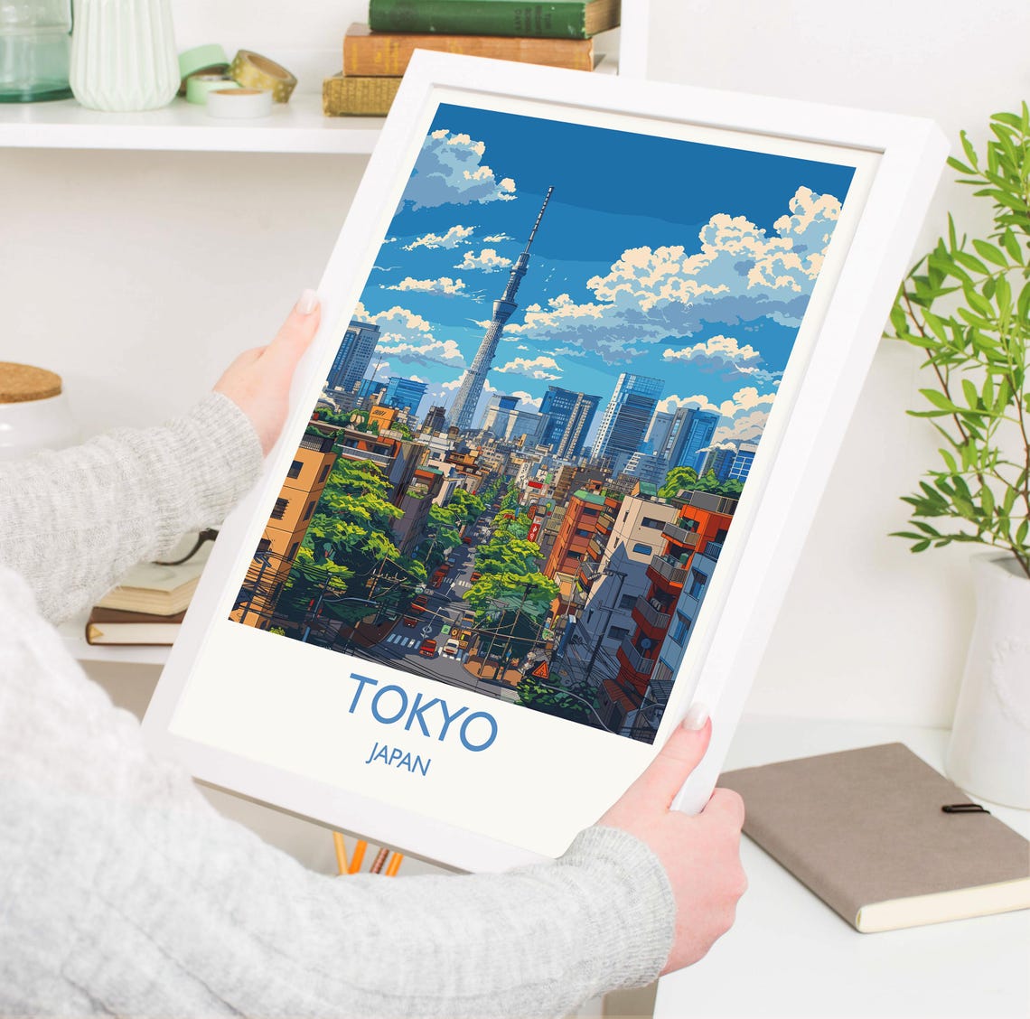 Tokyo Travel Print Travel Poster Of Tokyo Japan Asia Tokyo Art Lovers Gift Japan Gift Wall Art Print - Image 3