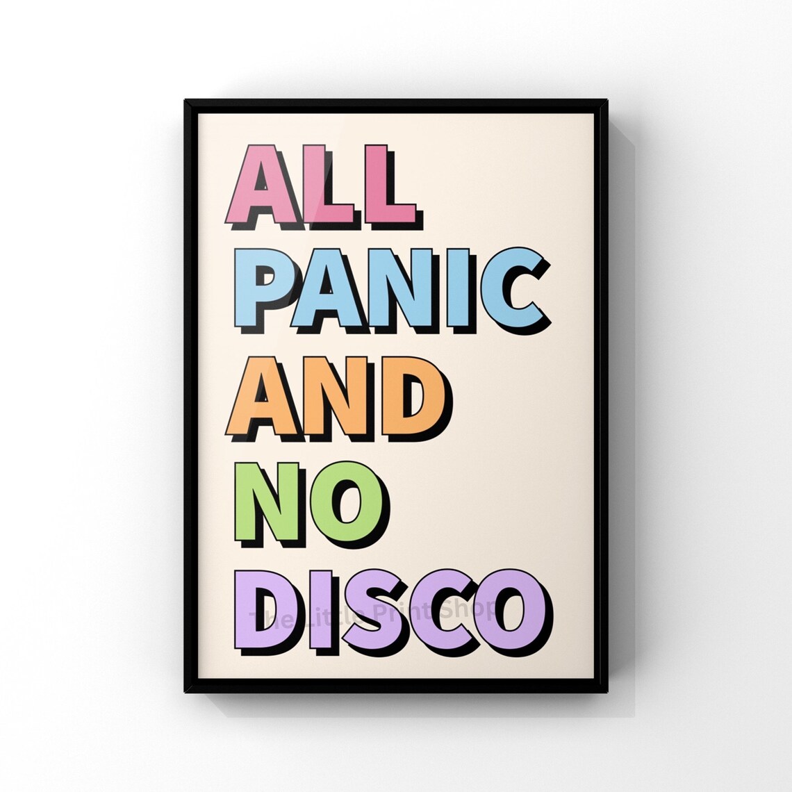 Panic! At The Disco Lyric Print, Emo Gallery Wall