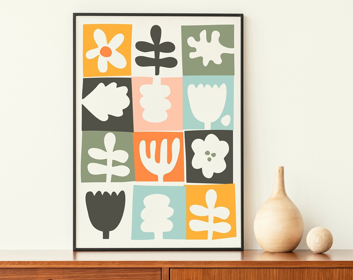 Botanical Abstract - Minimalist Travel Poster