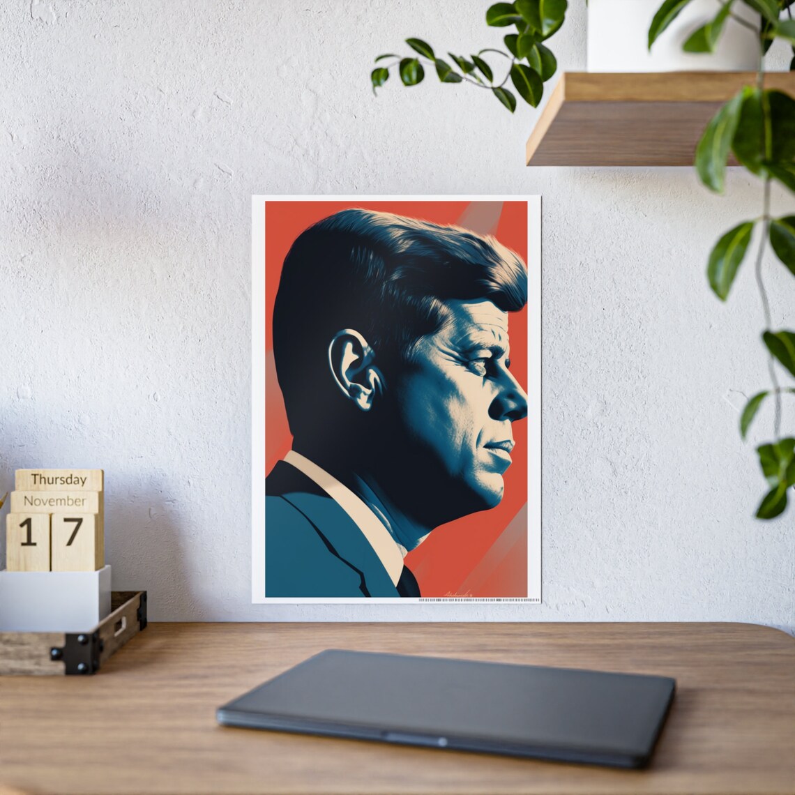 John F Kennedy Campaign Poster, Birthday Gift - Image 6