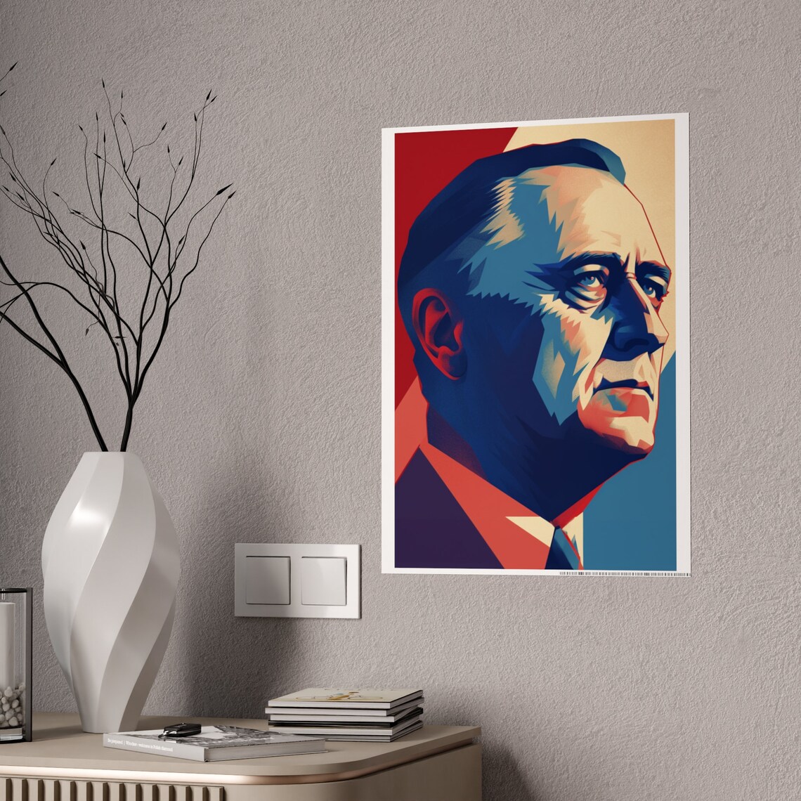 Franklin Roosevelt Campaign Poster, Gift Print - Image 5