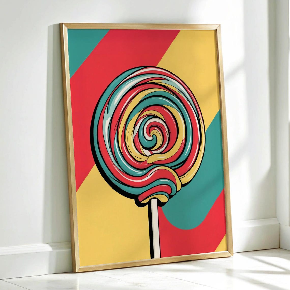 Pop Art Lollipop Poster, Fun Kitchen Decor
