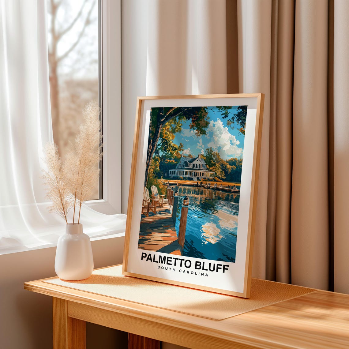 Palmetto Bluff Print South Carolina Poster Palmetto Bluff Views Palmetto Bluff Art Carolina Charm Palmetto Bluff Beauty Coastal Art - Image 3