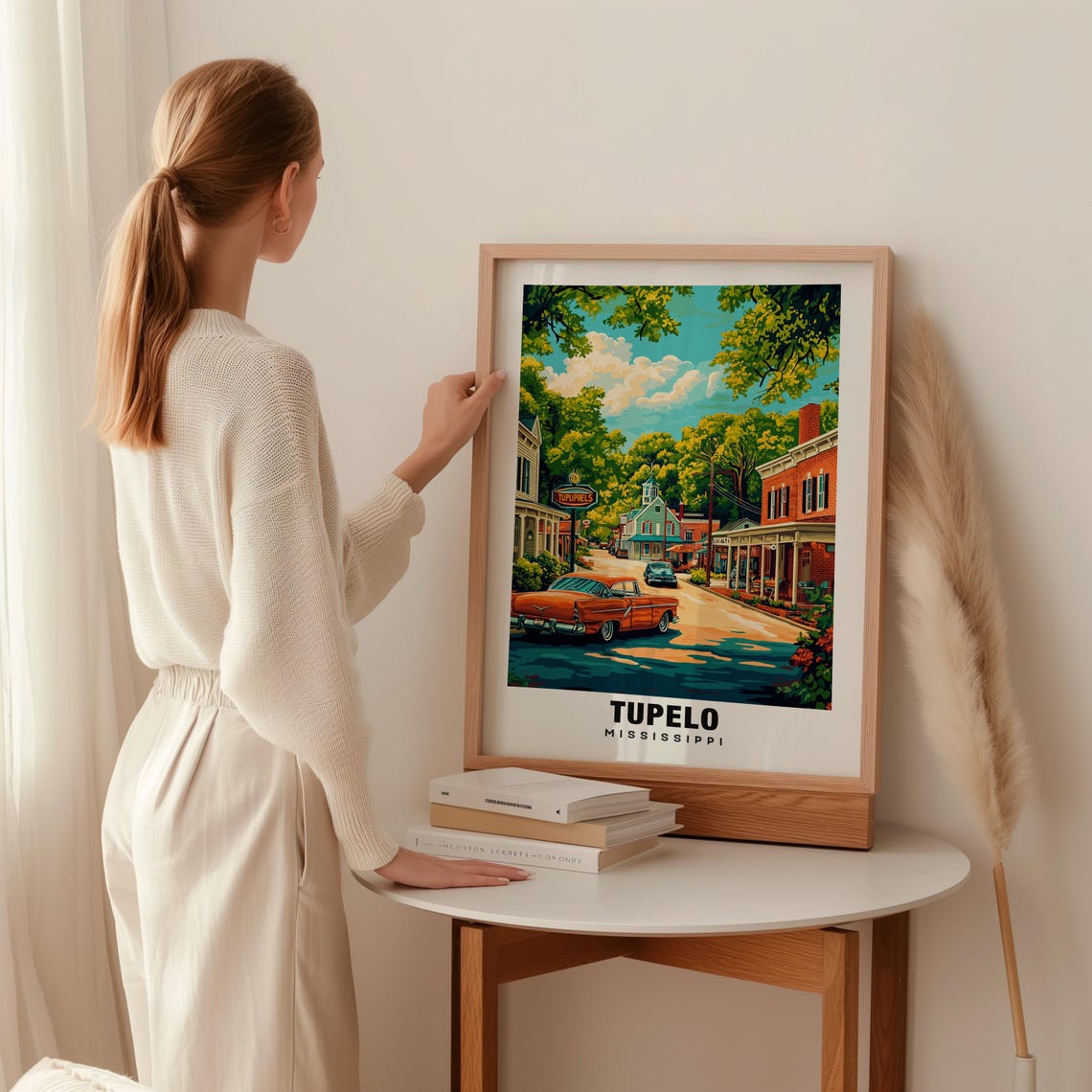 Tupelo Print Mississippi Poster Tupelo Views Tupelo Art Mississippi Charm Tupelo Beauty Historic Town Scenic Landscape Cultural Art - Image 2