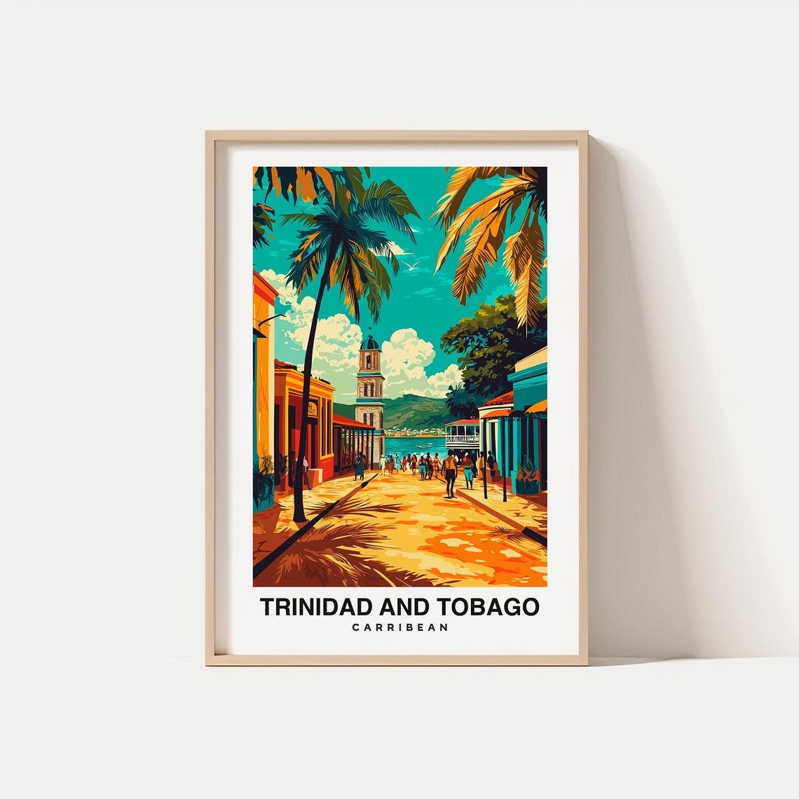 Trinidad Ve Tobago Print Trinidad Ve Tobago Travel Poster Caribbean Travel Gift Trinidad Ve Tobago Caribbean Poster