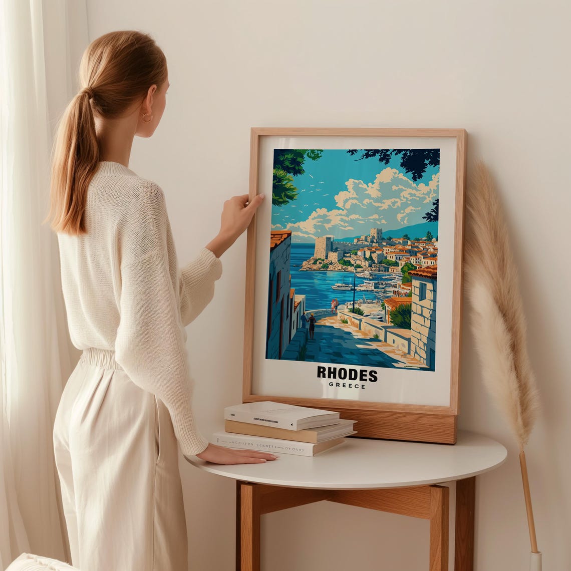 Rhodes Print Greece Poster Rhodes Views Rhodes Old Town Rhodes Beaches Greece Charm Rhodes Beauty Rhodes Heritage Rhodes Art - Image 2