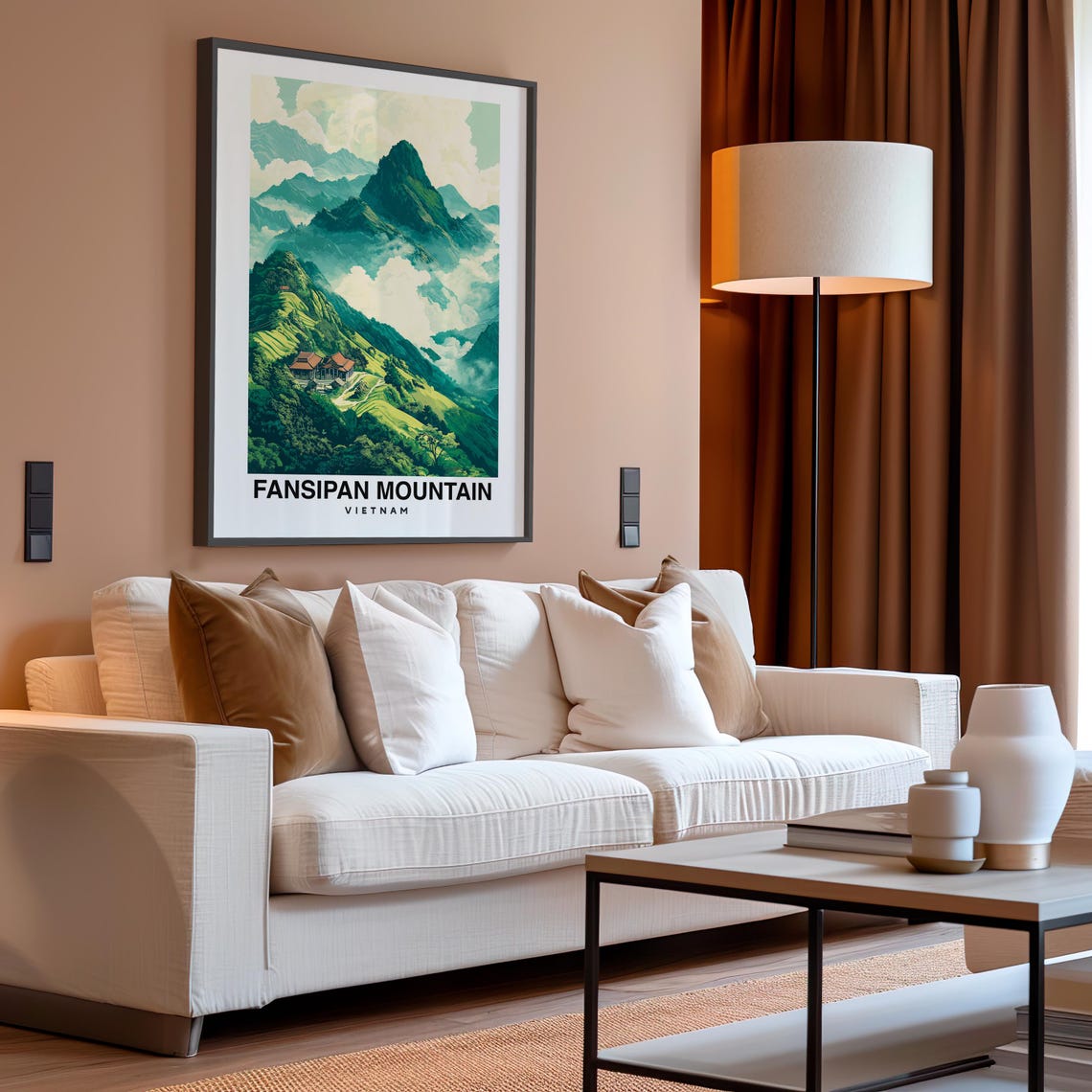 Fansipan Mountain Travel Print Wall Art Sapa Vietnam City Print Fansipan Mountain Travel Gift Fansipan Mountain Poster Travel Gift - Image 4