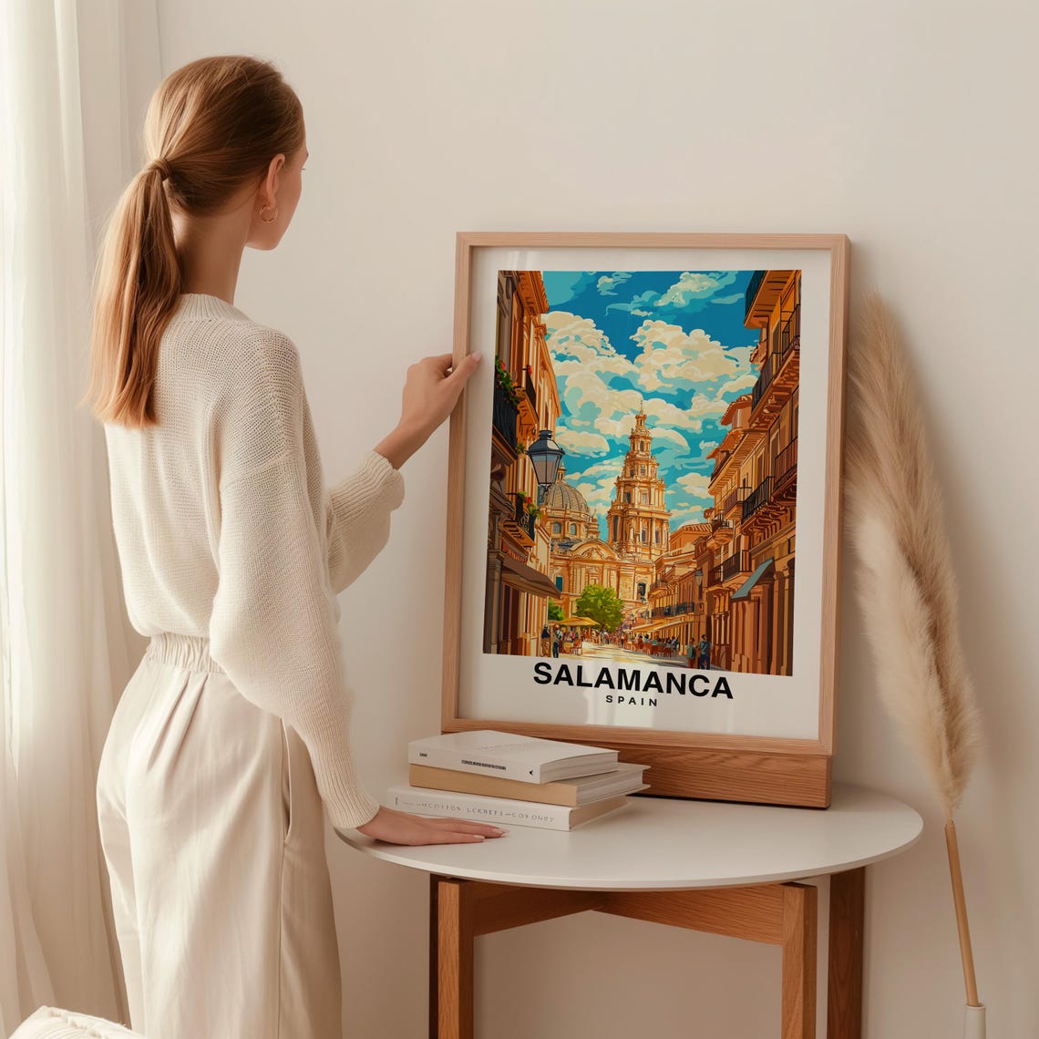 Salamanca Salamanca Travel Poster Spain City Skyline Salamanca Poster Birthday Present Wedding Gift Spain Culture - Image 2