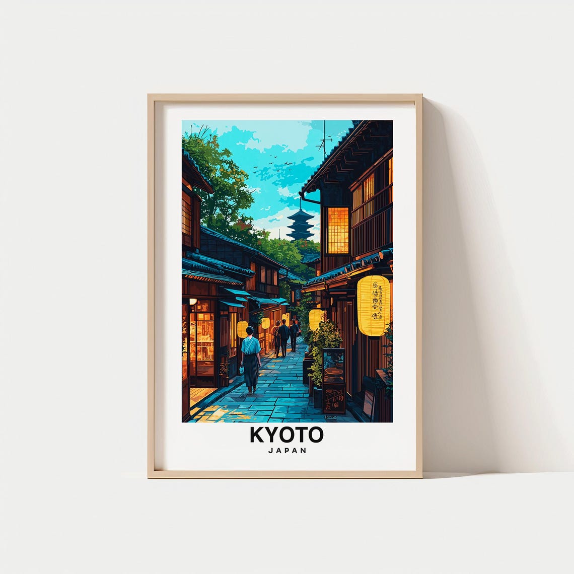 Kyoto Travel Print Kyoto Japan Travel Gift City Poster Birthday Present Wedding Gift Japenese Culture