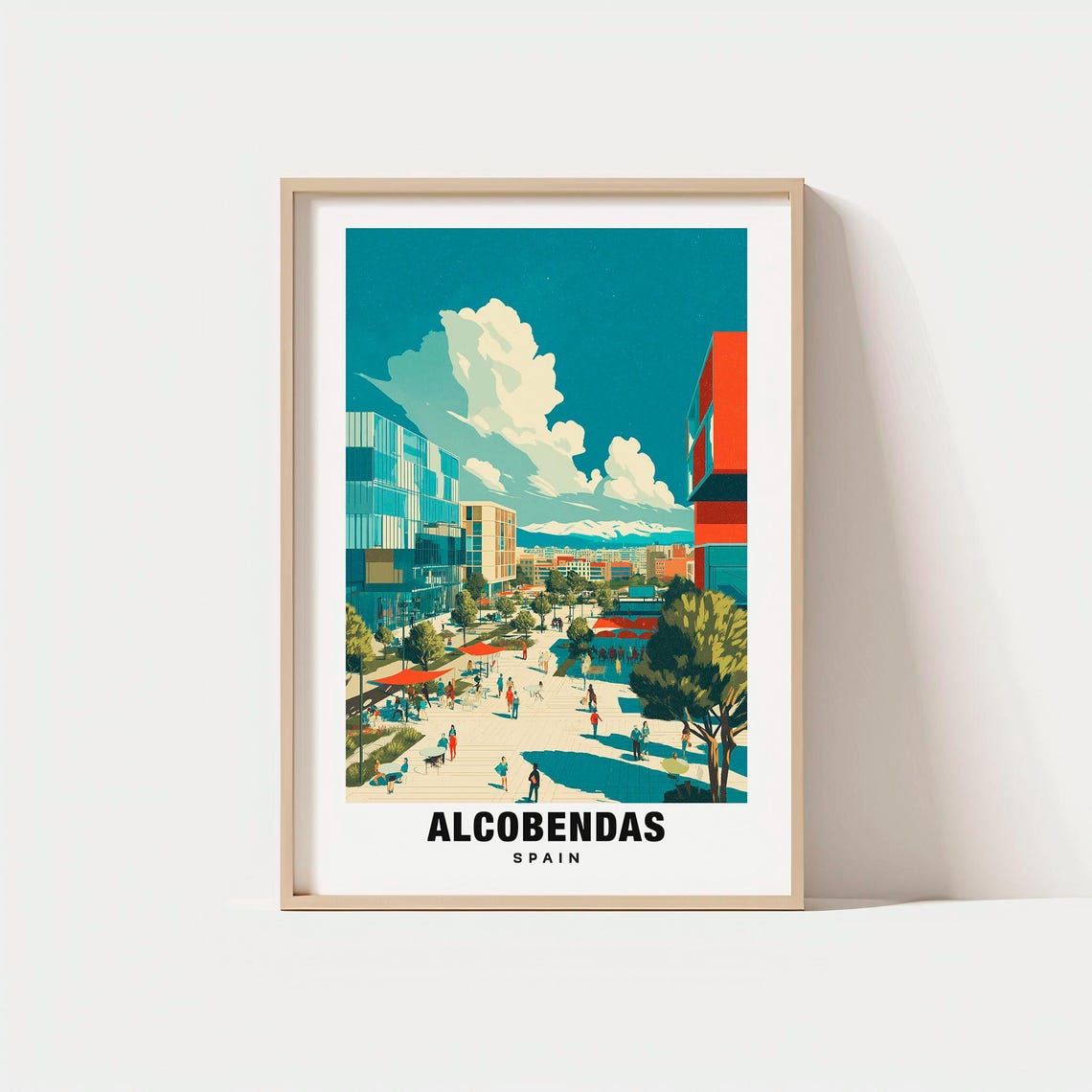 Alcobendas Print Spain Poster Travel Art Urban Scene City Views Cultural Escape Scenic Landscape Modern Charm Madrid Region