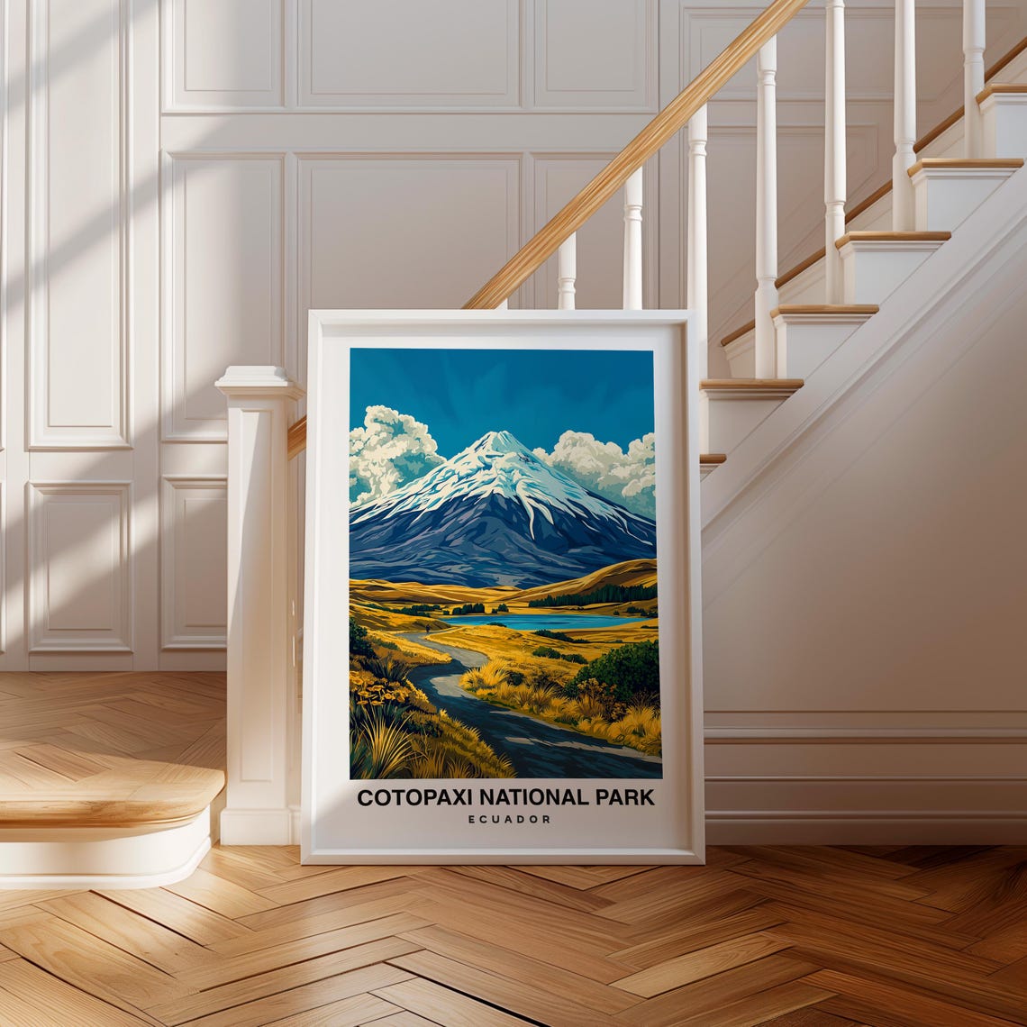 Cotopaxi National Park Ecuador Travel Print Ecuador Tourism Travel Art National Park Poster National Park Poster