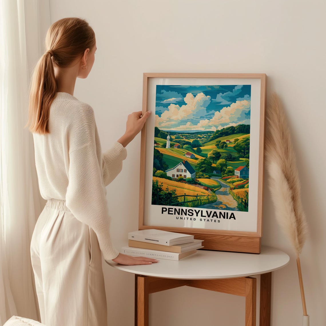 Pennsylvania Travel Print Pennsylvania Usa Travel Gift City Poster Birthday Present Pennsylvania Culture - Image 2