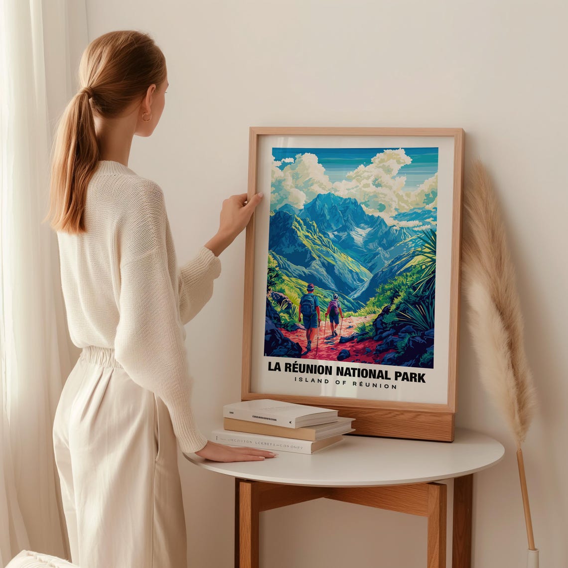 La Runion National Park Print France Poster La Runion Views La Runion Volcano La Runion Trails France Charm La Runion Beauty - Image 2