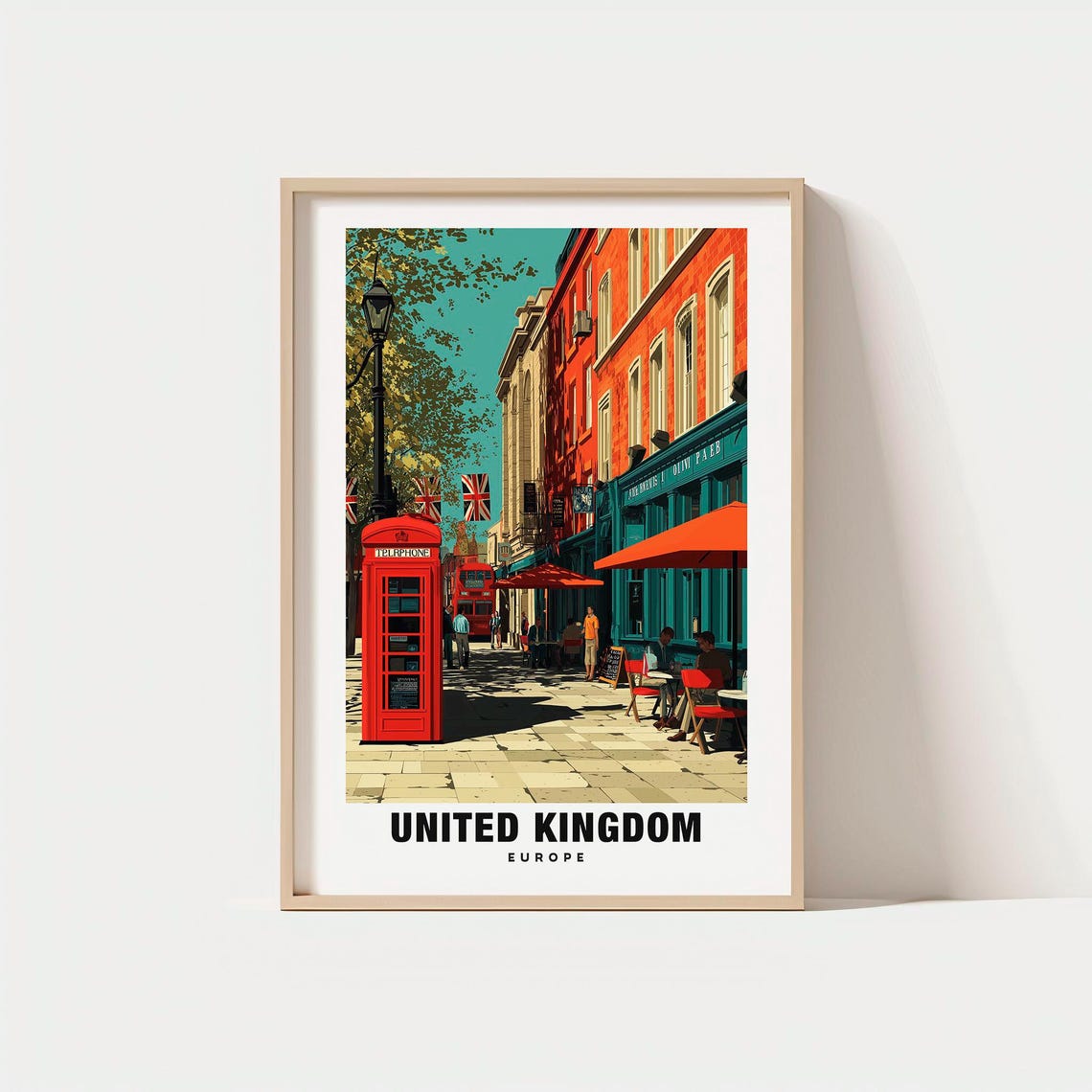 United Kingdom Print Travel Poster Uk Views Cultural Art Historic Sites Scenic Landscapes Urban Charm Coastal Beauty British