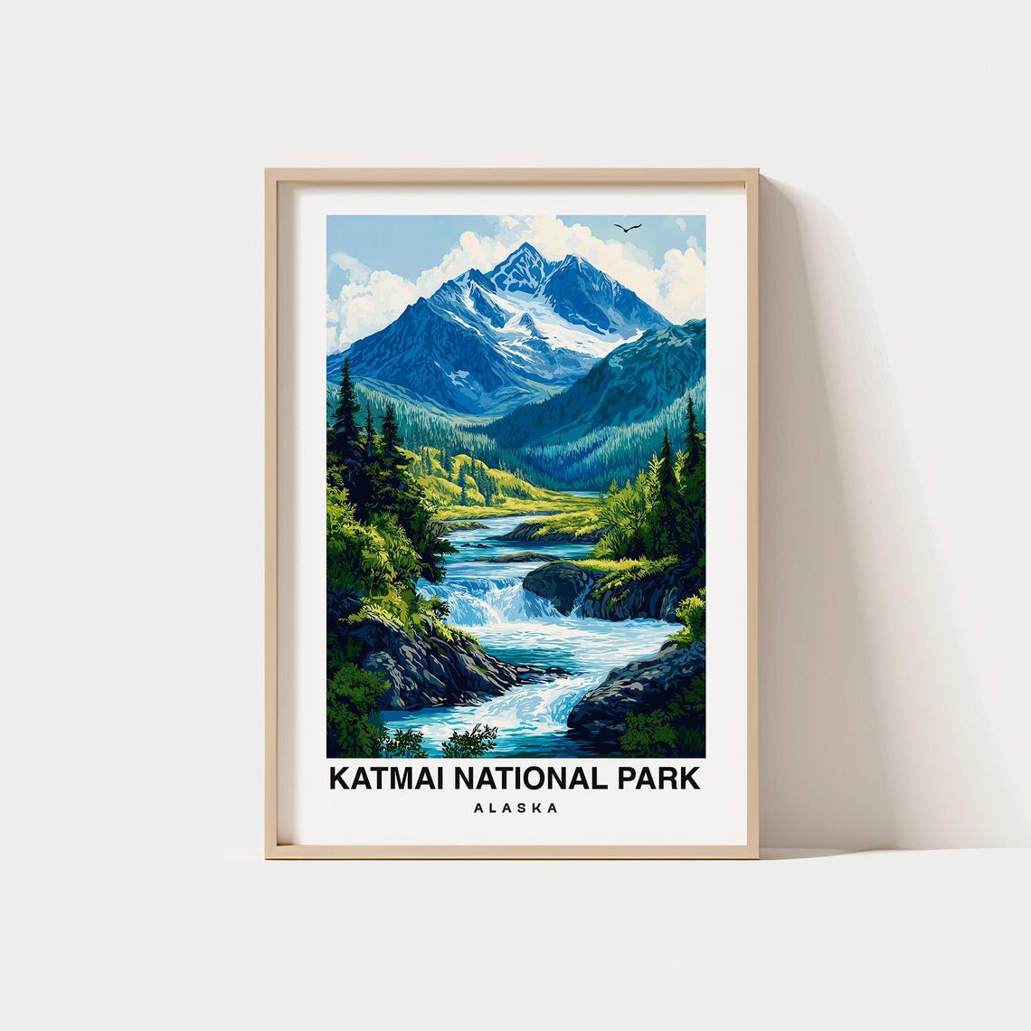 Katmai National Park Alaska Travel Print Wall Art Katmai National Park Alaska City Print Katmai National Park Alaska Travel Gift