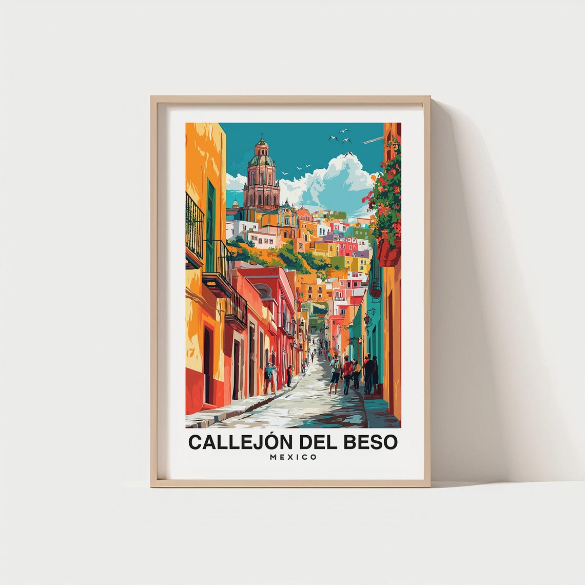 Callejn Del Beso Travel Print Wall Art Guanajuato Mexico City Print Callejn Del Beso Travel Gift Callejn Del Beso Poster Mexico