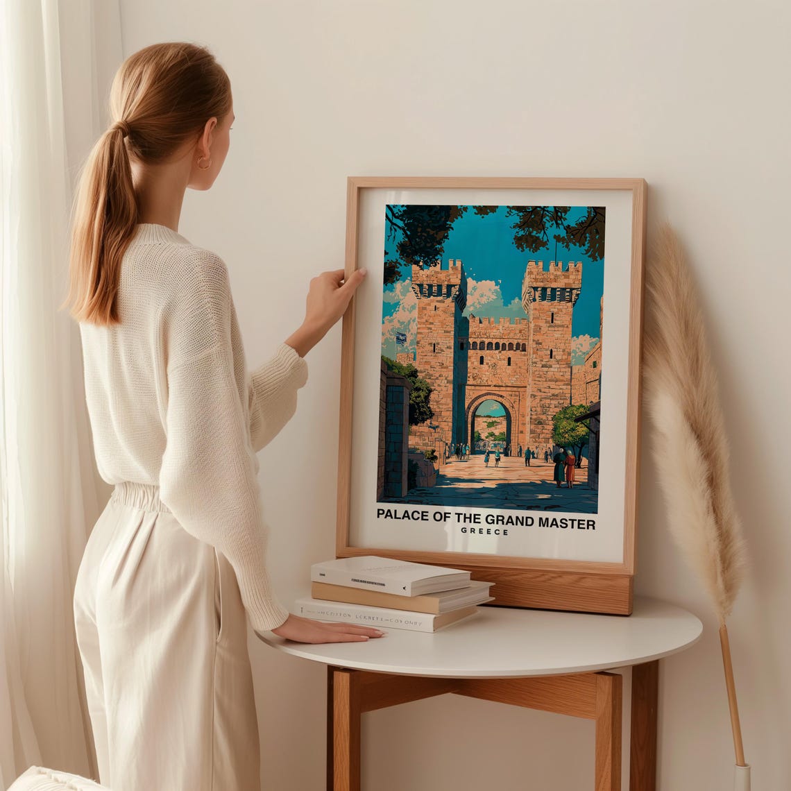 Palace Of The Grand Master Of The Knights Of Rhodes Travel Print Wall Art Rhodes Greece City Print Travel Gift - Image 2