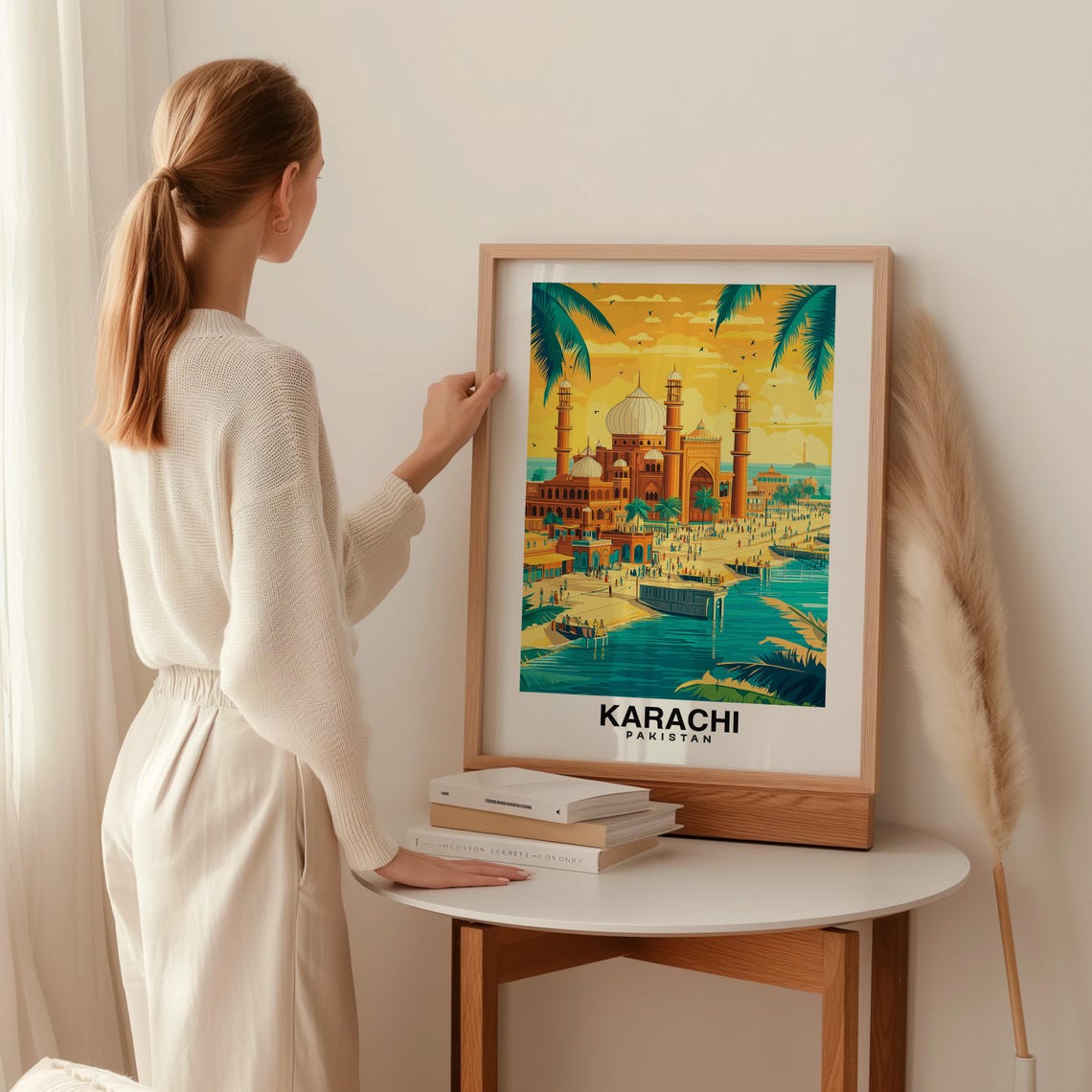 Karachi Travel Print Wall Art Karachi Pakistan City Print Karachi Travel Gift Karachi City Poster Travel Gift - Image 2