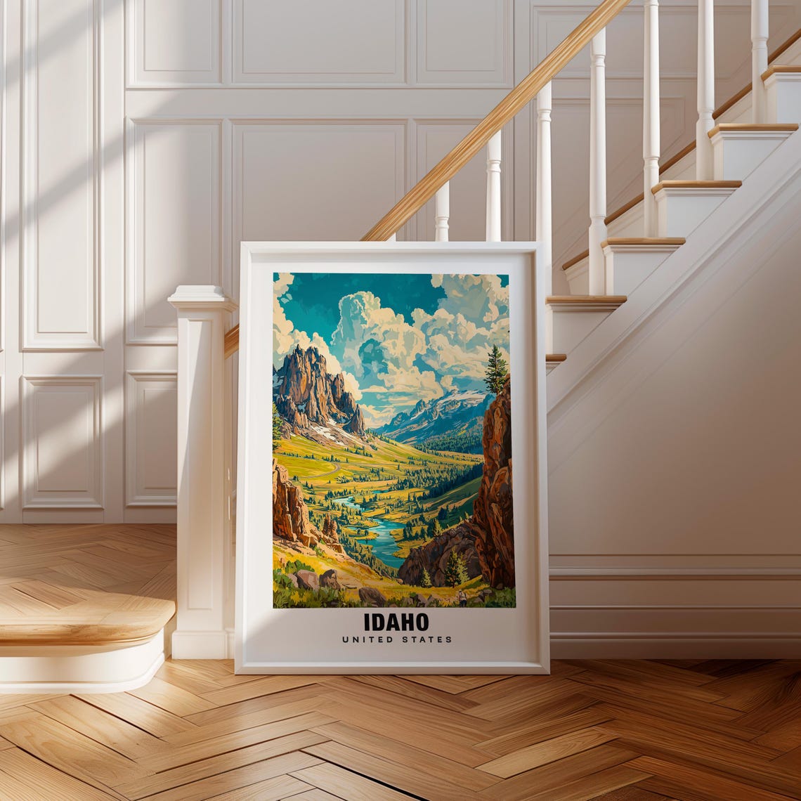 Idaho Print Usa Poster Idaho Views Idaho Mountains Idaho Landscapes Usa Charm Idaho Beauty Idaho Heritage Idaho Art Usa State