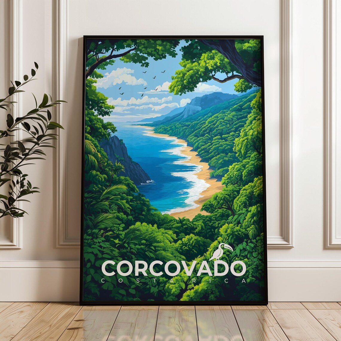 Corcovado National Park Travel Poster, Costa Rica