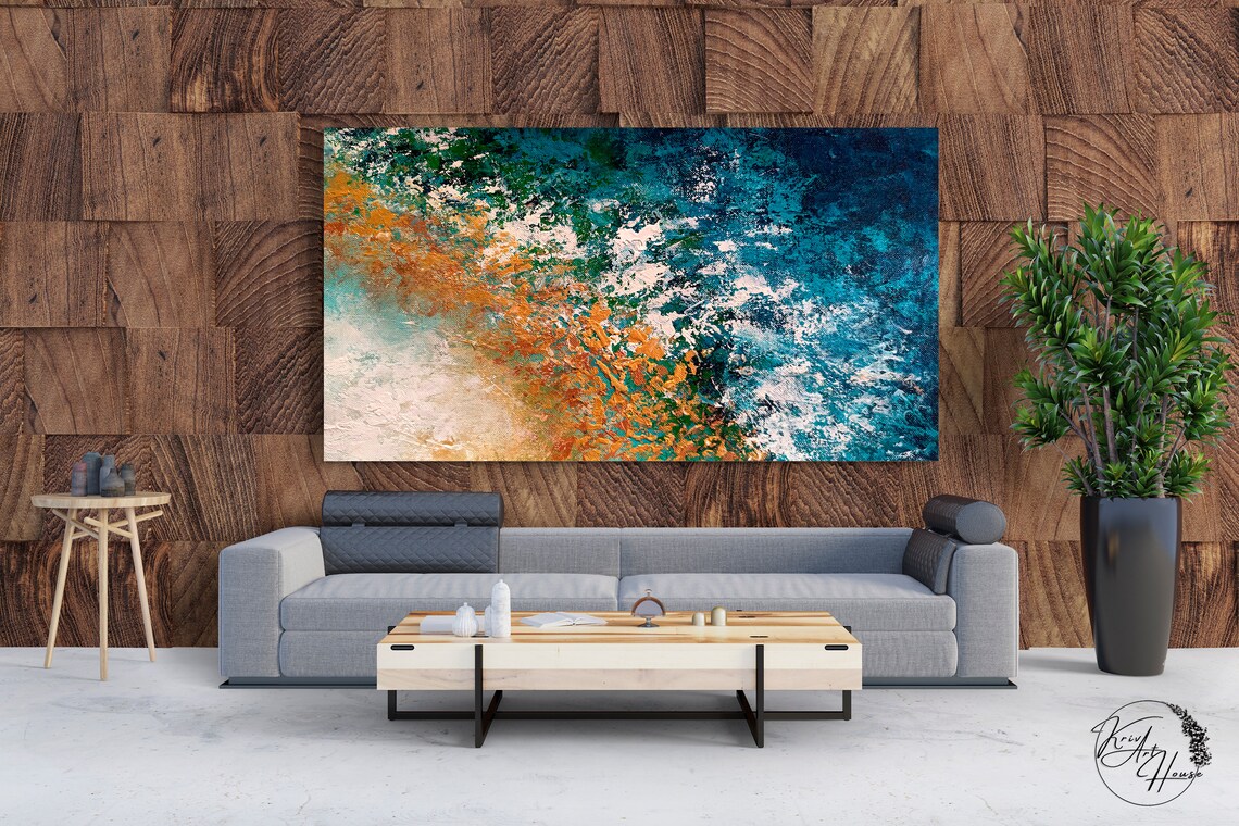 Original Abstract Palette Knife Painting Art Print - Image 2
